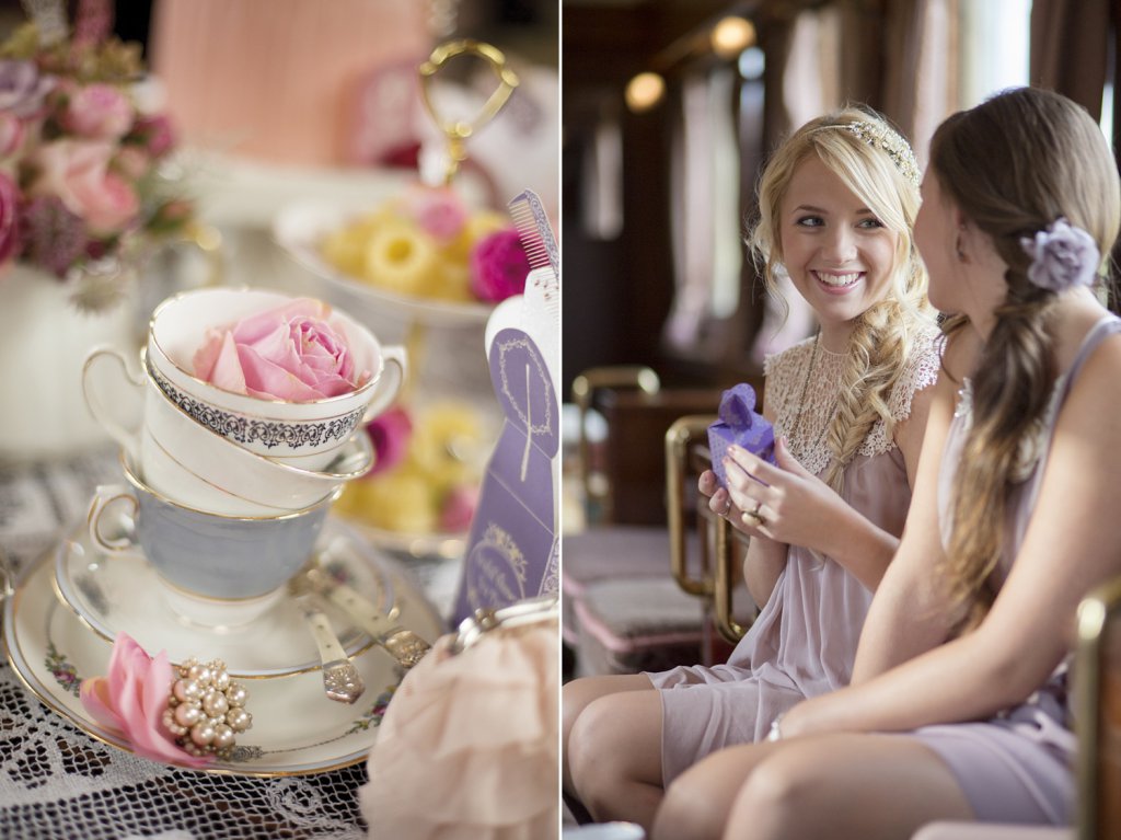 Photo Friends opening gifts at bridal shower